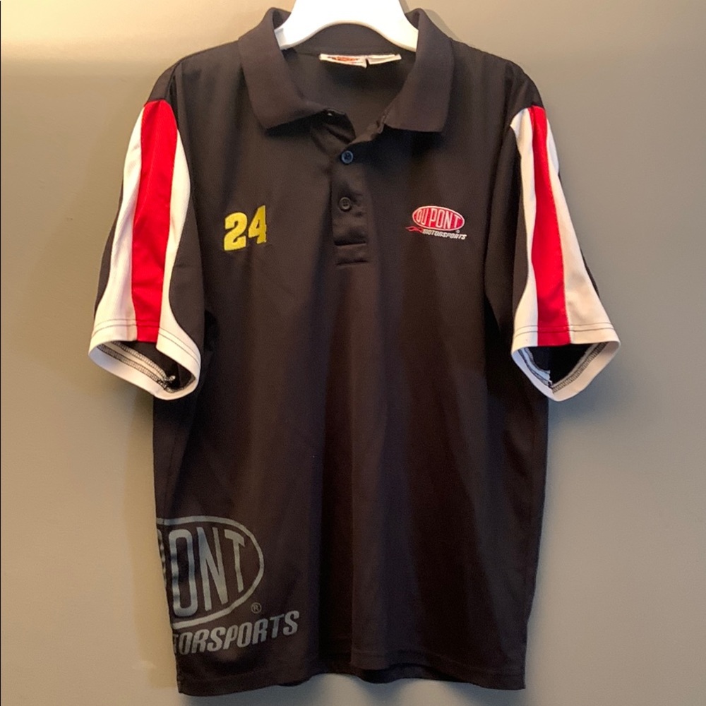 Vintage Nascar Jeff Gordon DuPont Polo Shirt  Authentic Winners Circle
